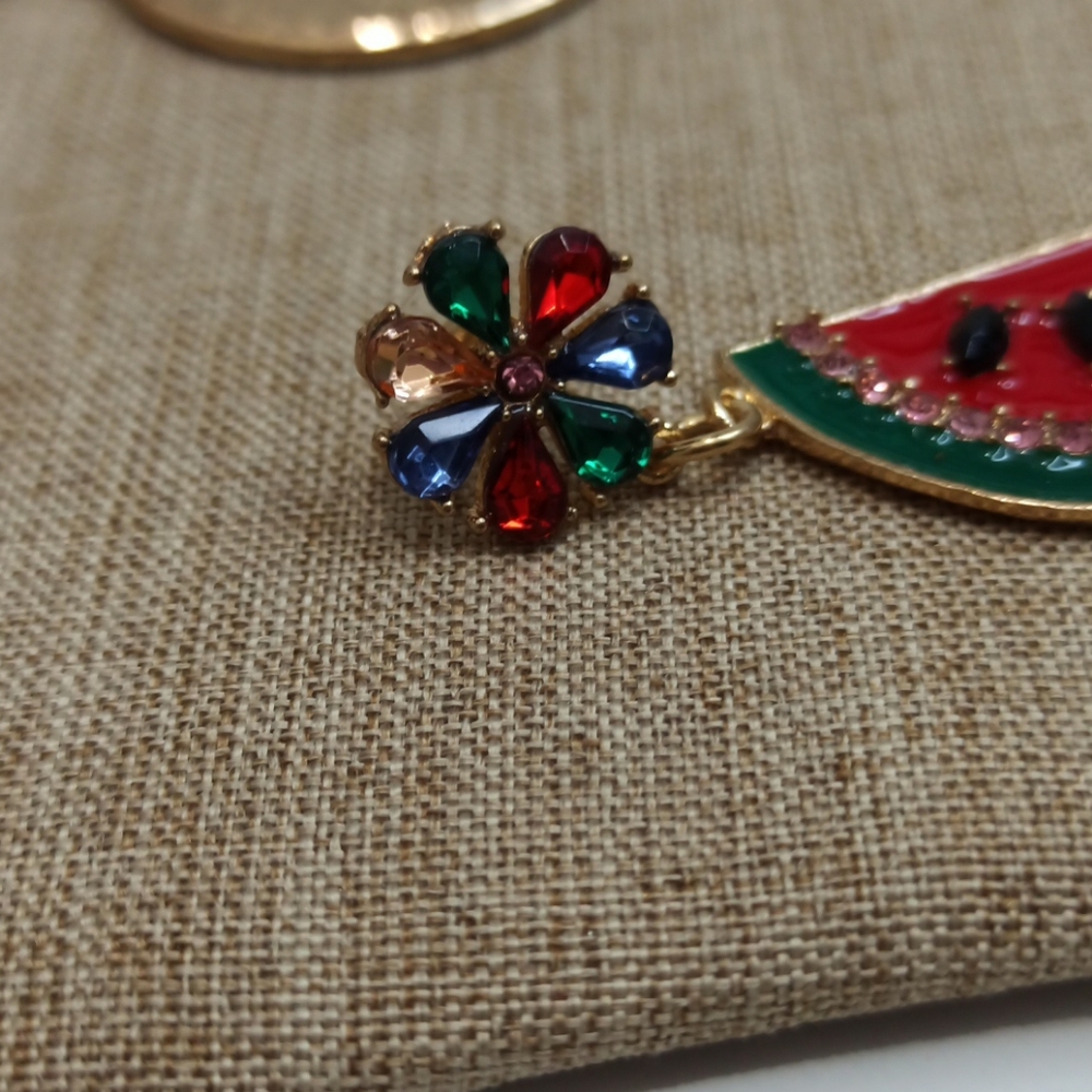 Watermelon earrings - Picture 4 of 5